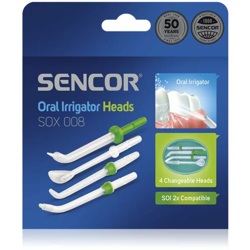Sencor SOX 008 nadomestne glave za ustno prho For SOI 22x 4 kos