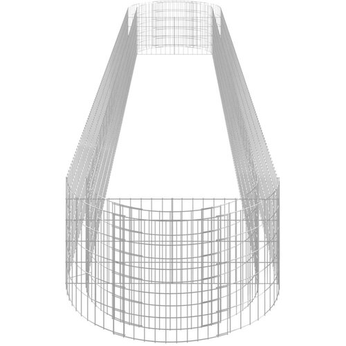 vidaXL Visoka greda gabion pocinkano železo 600x100x50 cm Cene