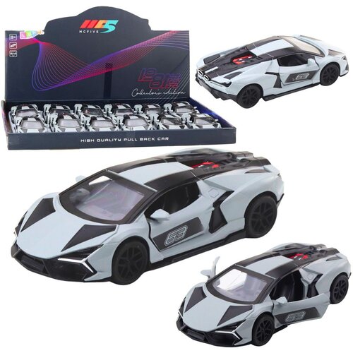  sportski automobil za utrke, otvaranje vrata, siva 1:32 Slike