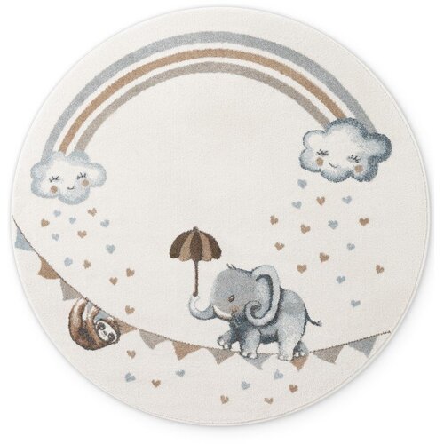 Villeroy Boch Kremno bela otro&scaron;ka preproga &oslash;160 cm Walk like an Elephant Rainbow &ndash; Cene