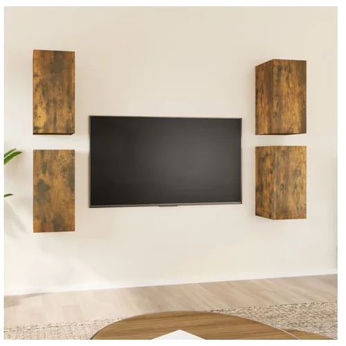  TV omarica 4 kosov dimljeni hrast 30,5x30x60 inženirski les