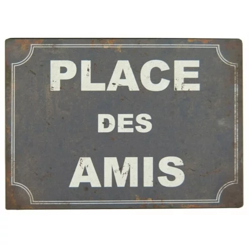 Antic Line Kovinski znak Place Des Amis