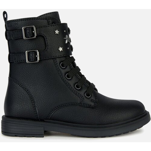 Geox Black Girls Ankle Boots Eclair - Girls Cene