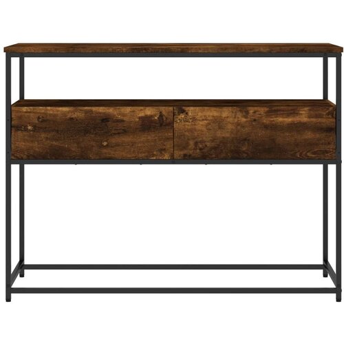  Konzolni stol boja hrasta 100x40x75 cm od konstruiranog drva Slike