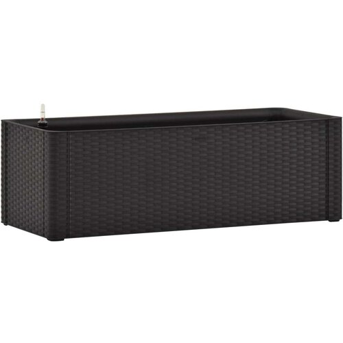 VidaXL Povi&amp;scaron;ena vrtna gredica samozalijevanje antracit 100x43x33 cm Slike