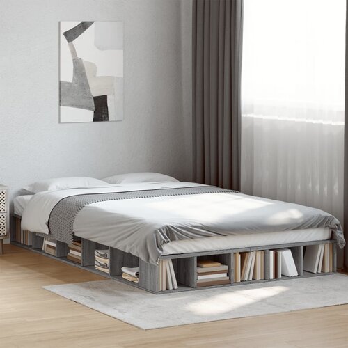 Furnova Posteljni okvir siva sonoma 120x190 cm inženirski les, (21936883) Slike