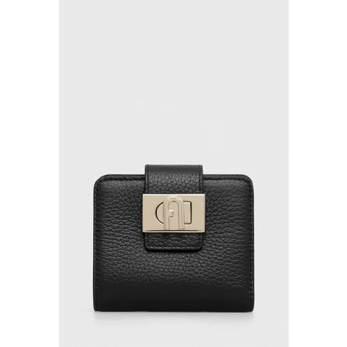 Furla Usnjena denarnica ženska, črna barva, WP00424 HSF000 O6000