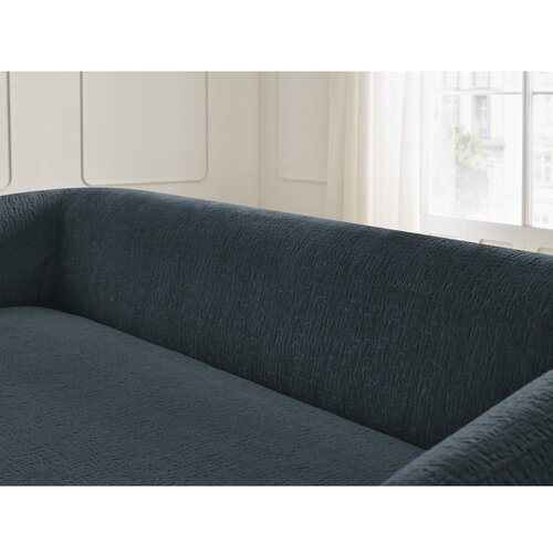 Bobochic Paris Temno modra raztegljiva sedežna garnitura iz &amp;scaron;enilje 228 cm Neyo &amp;ndash; Slike