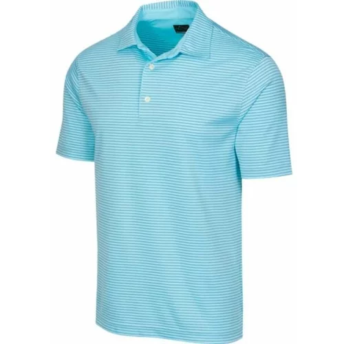 Greg Norman PROTEK ML75 STRIPE POLO Muška golf polo majica, tirkiz, veličina