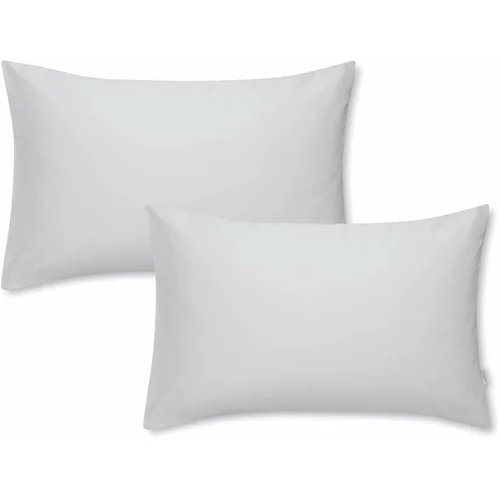 Bianca set od 2 sive jastučnice od pamučnog satena Standard, 50 x 75 cm