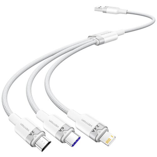 Vention 3V1 USB A TO MICRO USB TO LIGHTNING KABEL ZA POLNJENJE TELEFONOV 6A, (5000292969) Cene