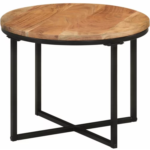  Stolić za kavu 45x45x35 cm od masivnog drva bagrema i željeza