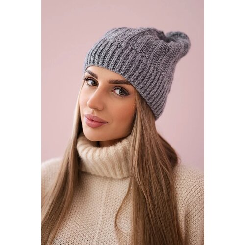 Kesi Cap with fleece Anna K238 dark gray Slike
