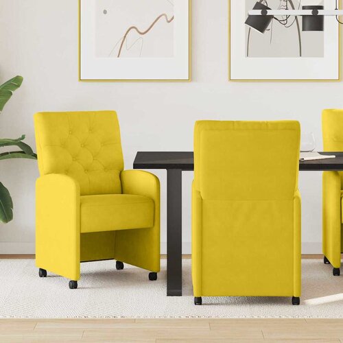 Blagovačke stolice s kotačima 2 pcs Žuta 58 x 67 x 97 cm Bar&scaron;un Cene