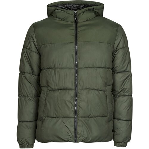 Jack &amp;amp; Jones JJCHILI PUFFER HOOD Kaki Slike