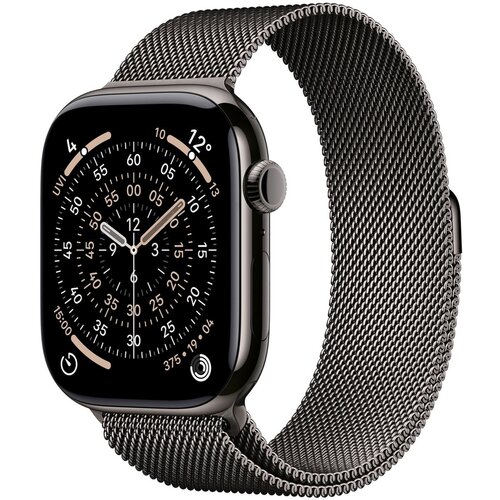 Apple Watch Series 11&nbsp;GPS + Cellular 42mm&nbsp;Slate Titanium Case with Slate Milanese Loop, (5000011459) Cene