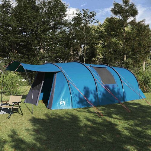  Tunelski šotor s streho Modra in siva 740 x 370 x 220 cm, (5000091110) Cene