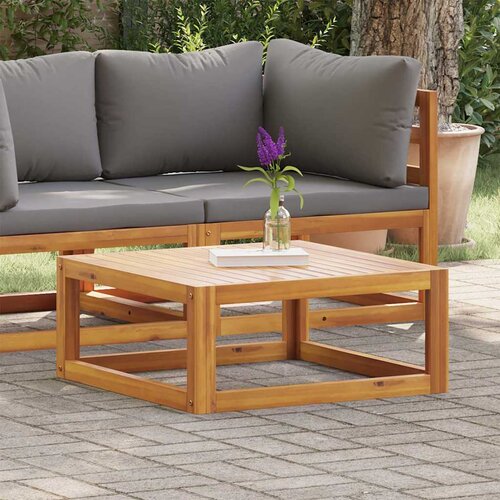  Stolić za kavu 68 x 68 x 29 cm od masivnog bagremovog drva Slike