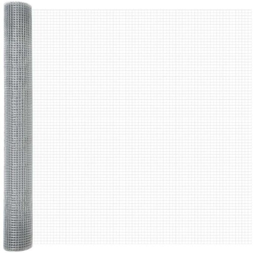 vidaXL Zavarena žičana ograda s 13 postolja za flanged 0.8x25 m Pocinčani čelik Cijene