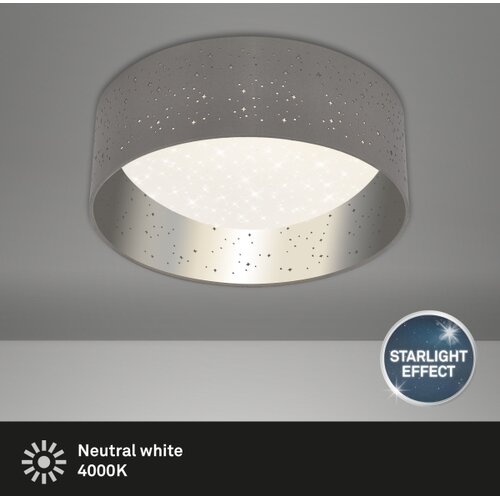 BRILONER 3482014 - led plafonsko svetlo starry LED/12W/230V siva/srebrna Slike