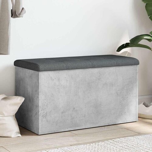  Klupa za pohranu siva boja betona 82x42x45 cm konstruirano drvo Cijene