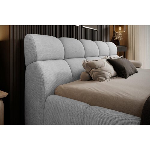 Esposa OBLAZINJENA POSTELJA 180 cm x 200 cm , tekstil srebrne barve Slike