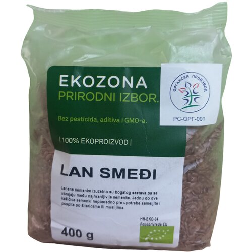  Lan smeđi Ekozona, 400g Cene