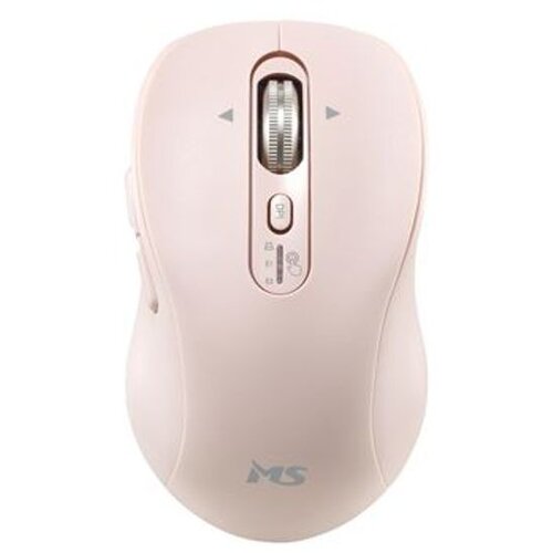 Ms Whisper MW-100 bežični mi&amp;scaron;, ružičasti, 2,4 GHz i Bluetooth, 4800 DPI, USB-C Slike
