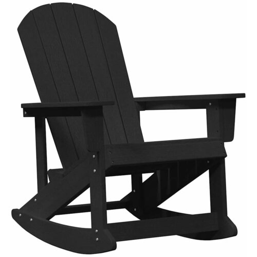 vidaXL Adirondack gugalnik Črna 73.5 x 92 x 90cm HDPE, (5000045016) Cene