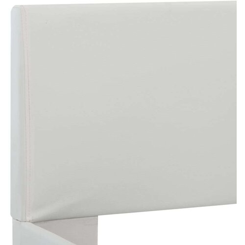 VidaXL okvir za krevet od umjetne kože led bijeli 180 x 200 cm Slike