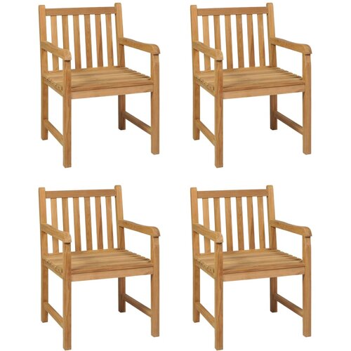  Vrtni blagovaonski set od 5 dijelova 180 x 90 cm masivno tikovino drvo Slike