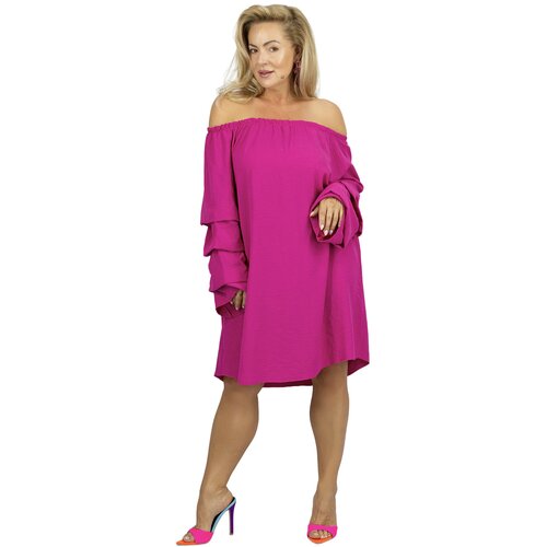 Pri Spanish midi dress with buffet ruffles on sleeves BELLA Cene