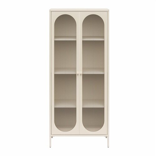 Støraa Krem metalna vitrina 80x186x40 cm Luna – Cijene