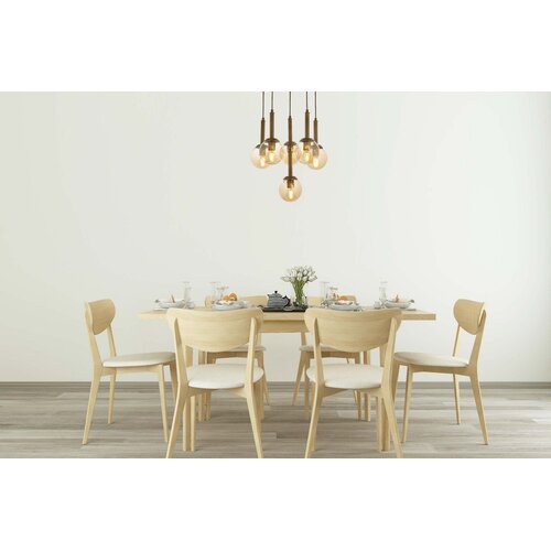 Opviq Luster AV-1781-6ET, 90x50cm, IP20, 220V-240V, Zlatne boje Cene