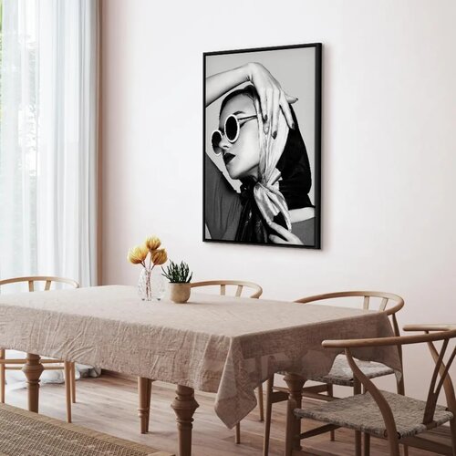  Slika - Stylish Lady (1 Part) Vertical 80x120 U crnom drvenom okviru Slike