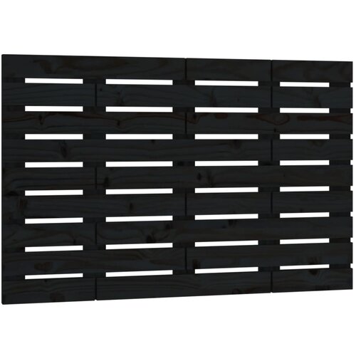 Maison Chic stensko posteljno vzglavje - vzglavna omarica - nočna omarica črno 96x3x63 cm trdna borovina, (21706802) Slike