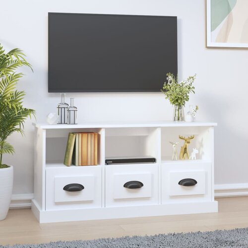 The Living Store TV omarica bela 100x35x50 cm inženirski les - TV Omarica, (21376025) Cene