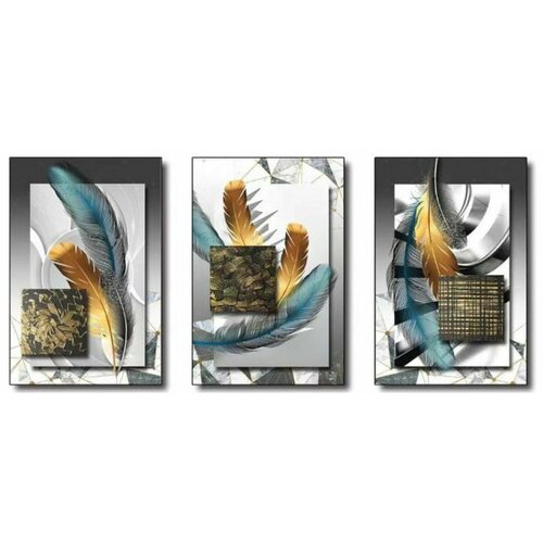  Platno DKD Home Decor polistiren Platno 53 x 3,5 x 73 cm Slike