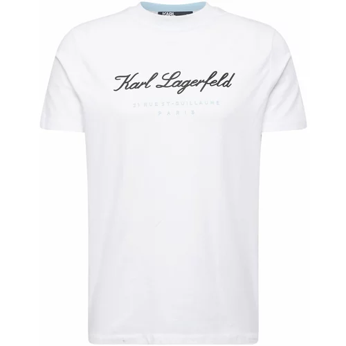 Karl Lagerfeld Majica svetlo modra / črna / bela