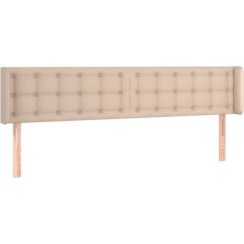  Uzglavlje s u&amp;scaron;ima boja cappuccina 183x16x78/88 cm umjetna koža Slike