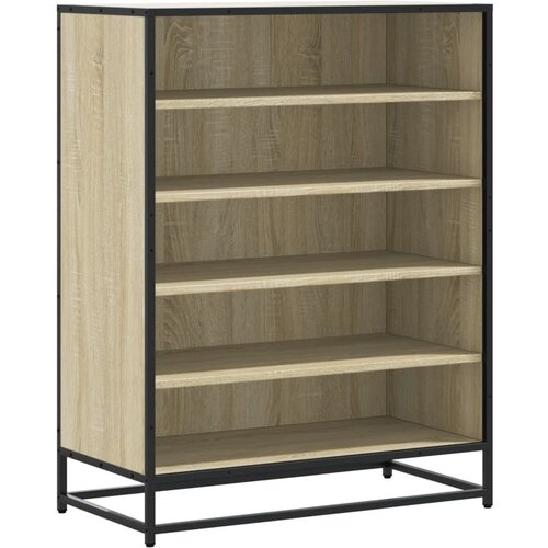 Maison Chic Omarica za obutev - Kopa za čevlje sonoma hrast 75x38x97,5 cm inž. les in kovina, (21778351) Cene