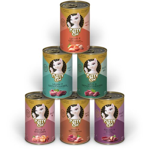  Kitty Cat Adult Pate 6 x 400 g - Mje&amp;scaron;ovito pakiranje II (6 vrsta) Slike