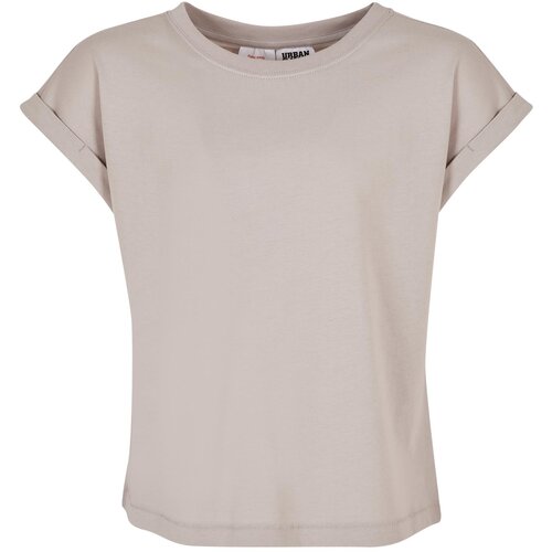 Urban Classics Kids Girls Organic Extended Shoulder Tee warmgrey Slike