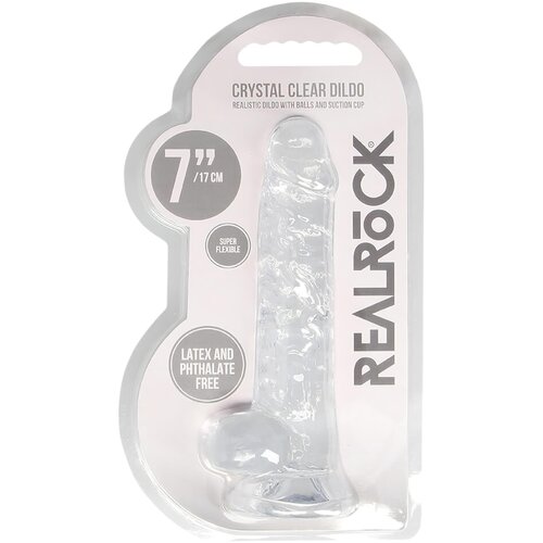 REALROCK Dildo Crystal Clear Transperent 7 Cene