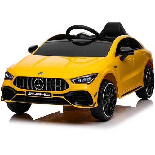 auto Mercedes 4x4 CLA 45 AMG sa mekim gumama i kožnim sedištem - Žuti Slike