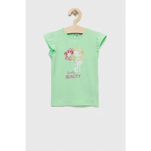 Birba Trybeyond Kratka majica za dojenčka zelena barva