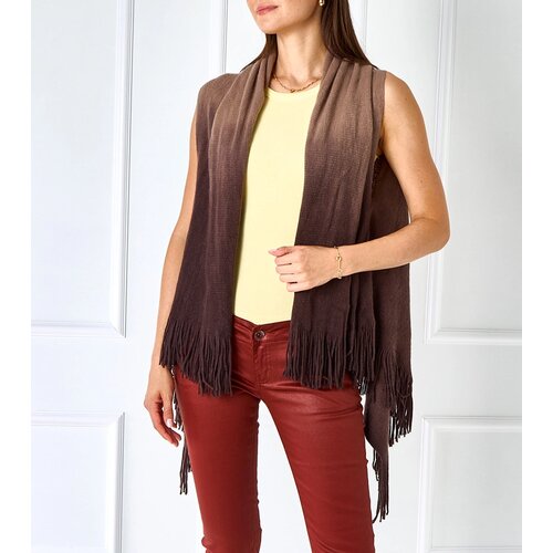 Gemre Brown fringed wrap Lankinaka Cene