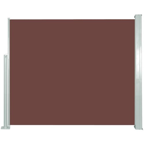 vidaXL Uvlačiva bočna tenda 120 x 300 cm smeđa Cijene