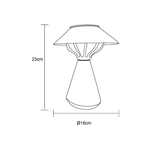 Globo 36639S - LED solarna lampa 10xLED/0,06W/1,2V IP44 braon Slike