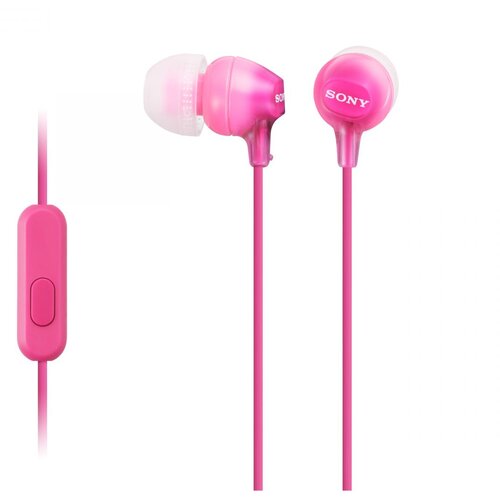 Sony slu&amp;scaron;alke za android/iphone, žične, roza, MDREX15AP Slike